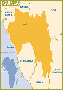 Mappa della Guinea