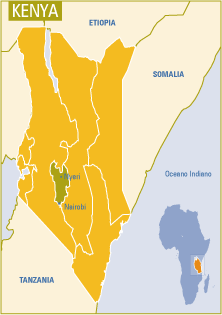 Mappa del Kenya