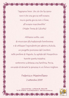 Mod. 9 (carta rosa, cornice 4 rosa)