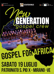 19 luglio, Gospel for Africa: portiamo l'acqua in Ciad