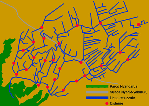 Mappa del Mutitu Water Project