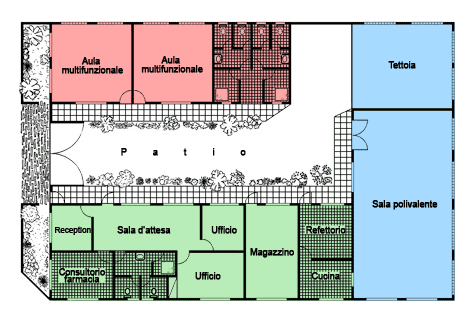 planimetria centro comunitario xipamanine