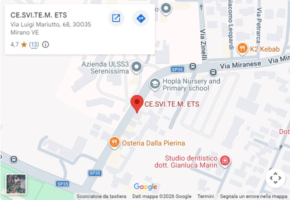Mappa sede di Mirano del Cesvitem